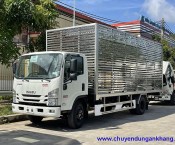 Isuzu NQR 550 75M chở gia cầm sàn lồng