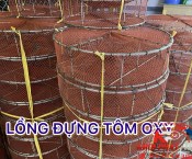 Lồng đựng tôm chở bằng thùng phy