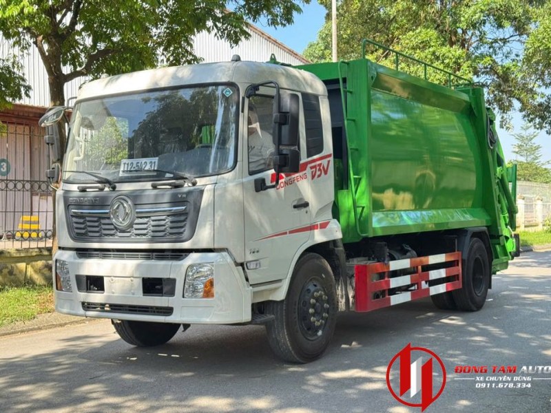 Xe chuyên dùng ép rác chở rác 